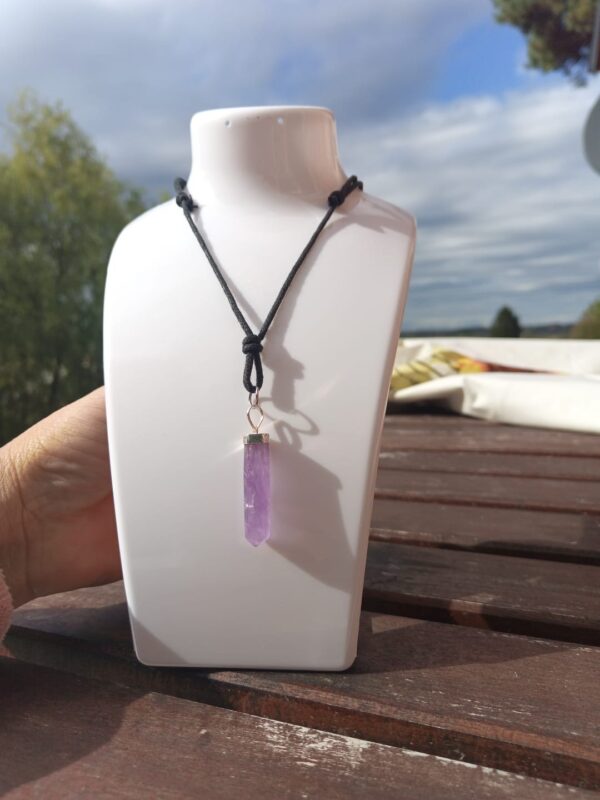 Halskette mit Amethyst – Bild 3