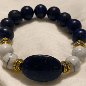 Armband aus Lapis Lazuli und Howlith