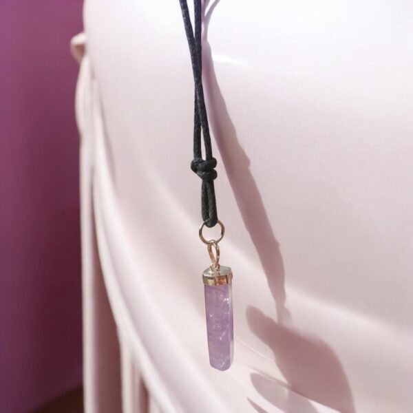 Halskette mit Amethyst – Bild 2