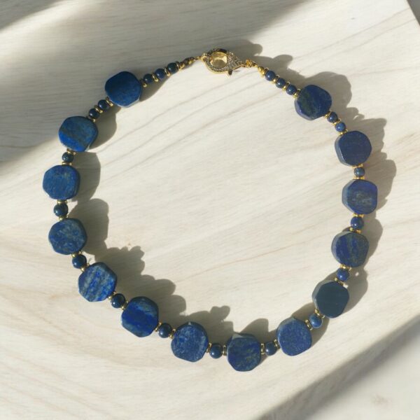 Halskette aus Lapis Lazuli – Bild 2