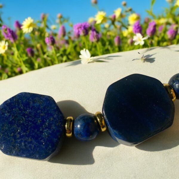 Halskette aus Lapis Lazuli – Bild 3