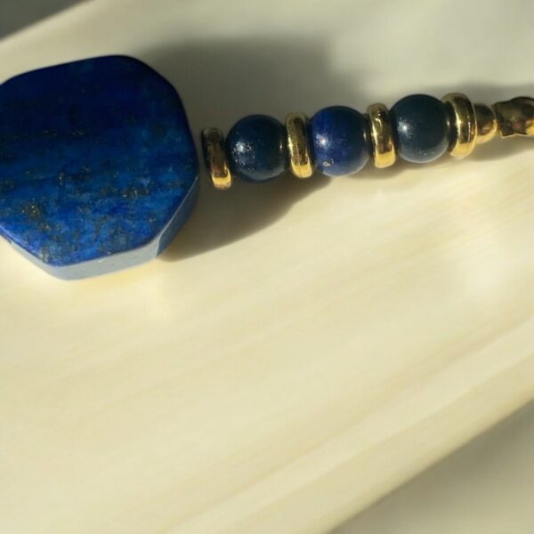 Halskette aus Lapis Lazuli – Bild 4