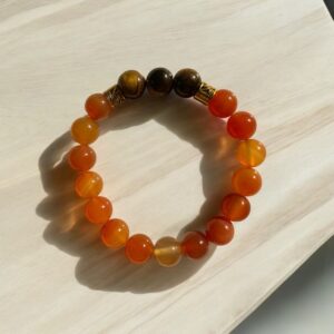 Armband aus Karneol und Tigerauge